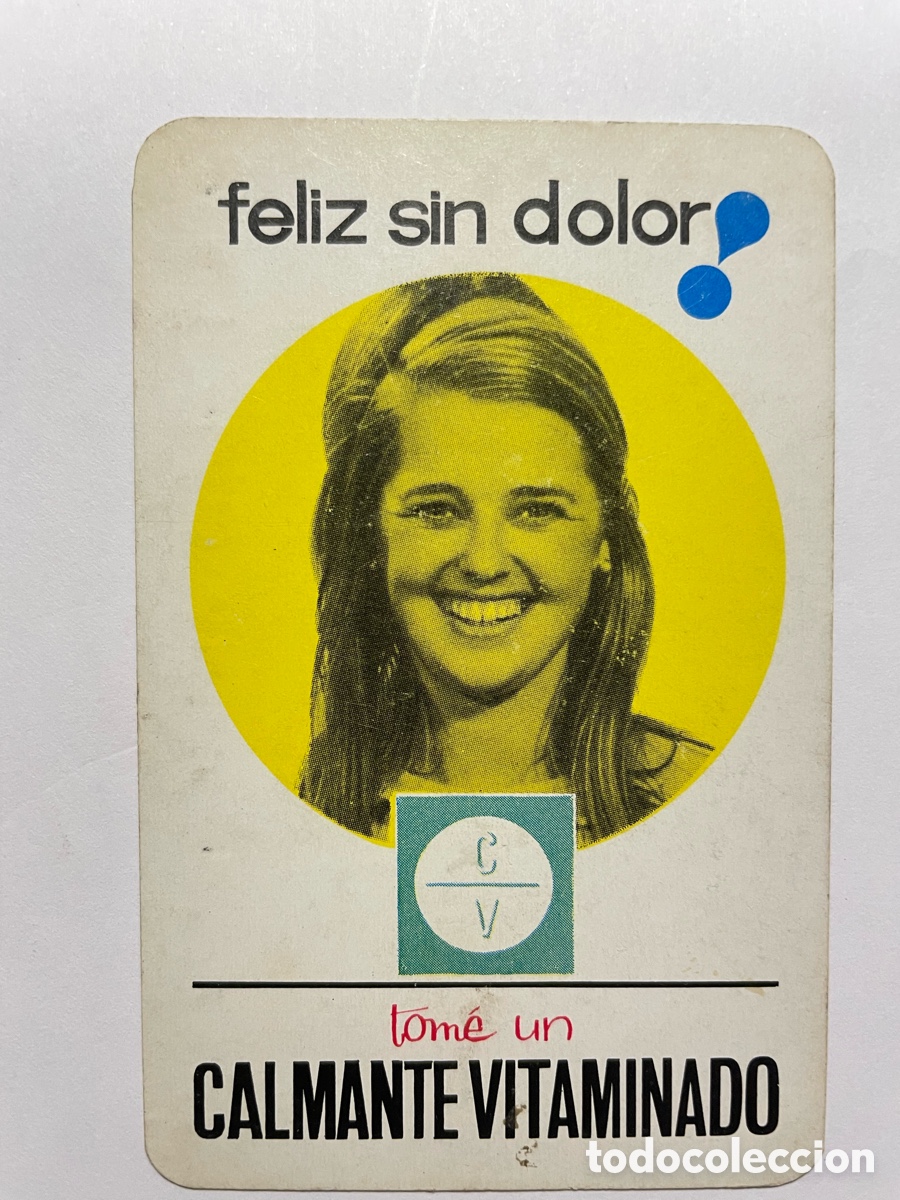 Coleccionismo Calendarios: Calendario Fournier 1968, Calmante Vitaminado