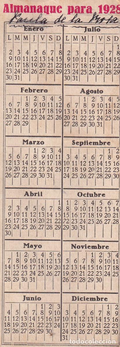 Coleccionismo Calendarios: ALMANAQUE CALENDARIO PARA 1928 RENACIMIENTO S. A. MADRID