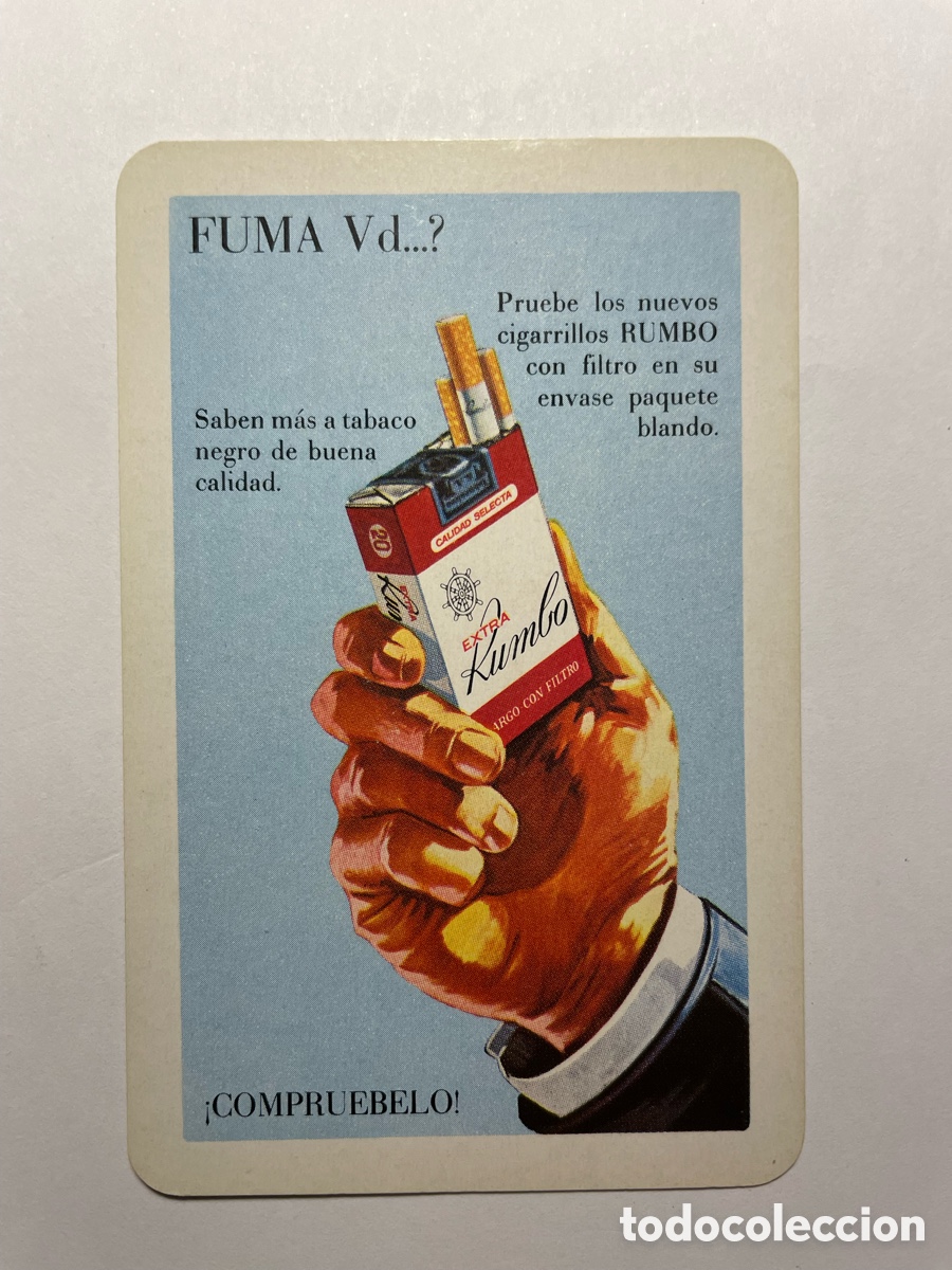 Coleccionismo Calendarios: calendario Fournier 1968, cigarrillos Rumbo