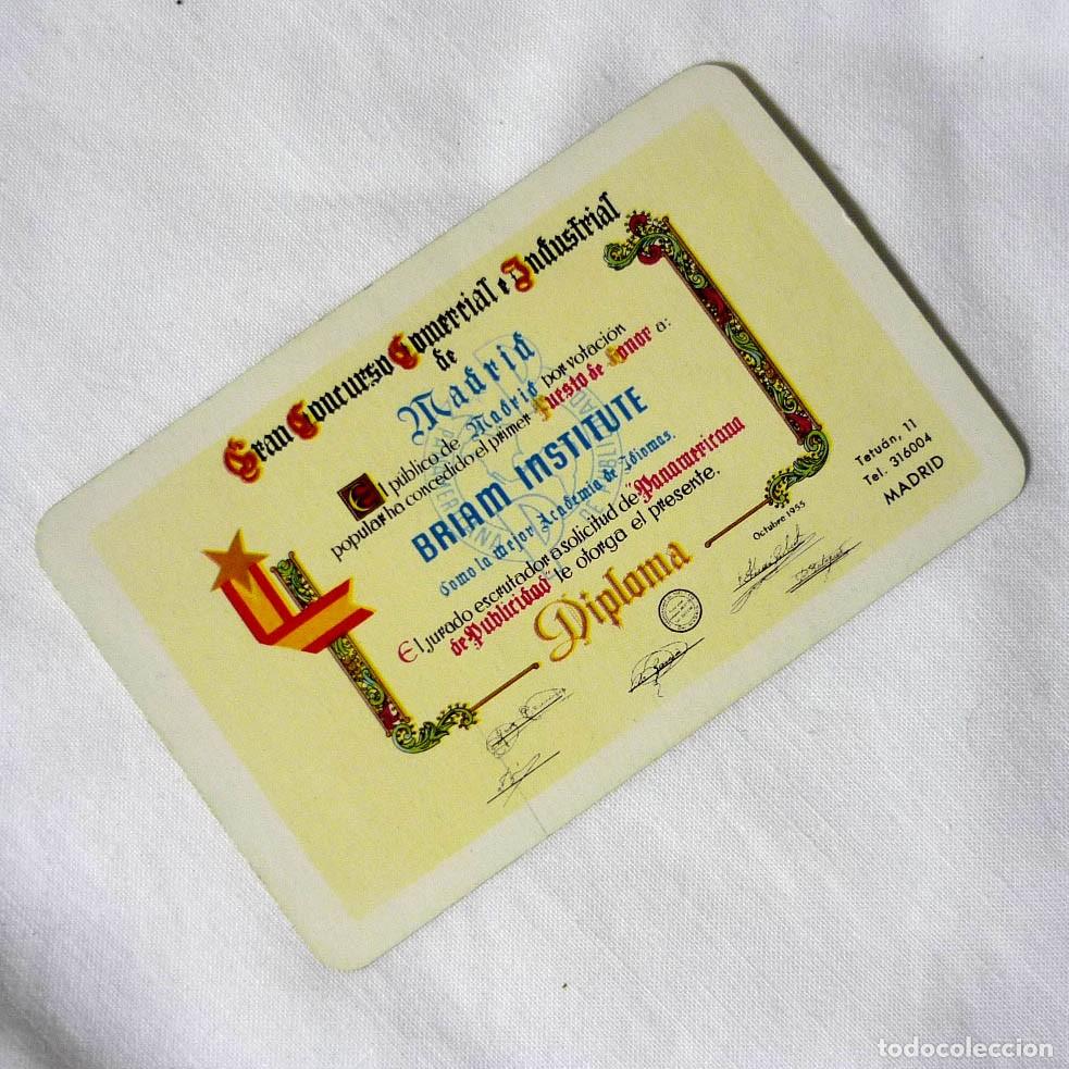 Collectables Calendars: Calendario Fournier 1960 Diploma Briam Institute