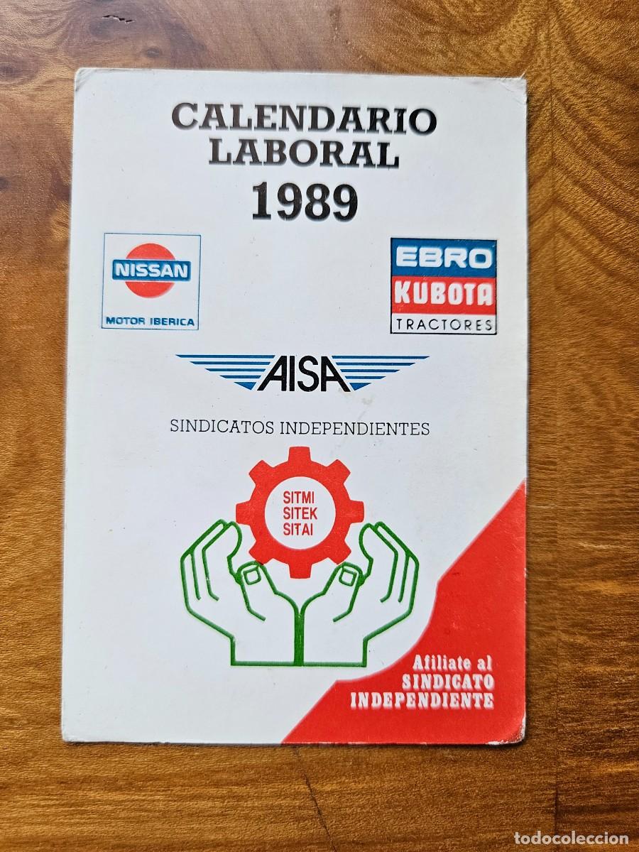 Collectables Calendars: CALENDARIO SINDICATO AISA 1989