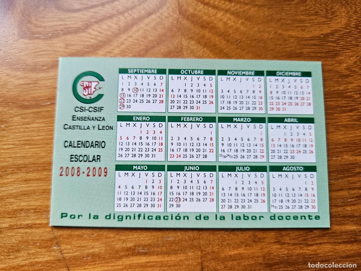 Collectables Calendars: CALENDARIO SINDICATO CSI-CSIF 2008-2009