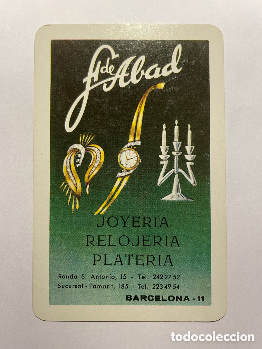 Coleccionismo Calendarios: Calendario Fournier 1965, Abad