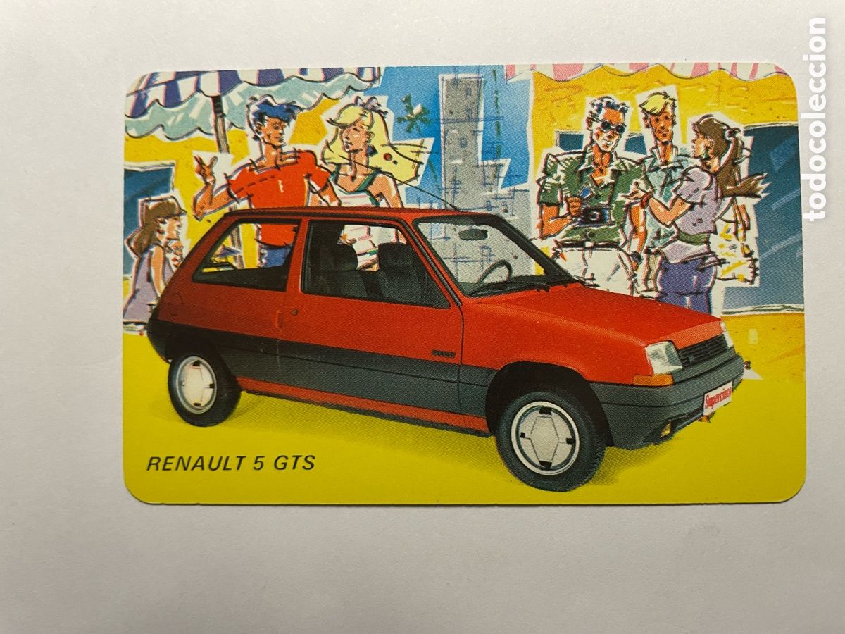 Coleccionismo Calendarios: Calendario Fournier 1986, Renault 5 GTS