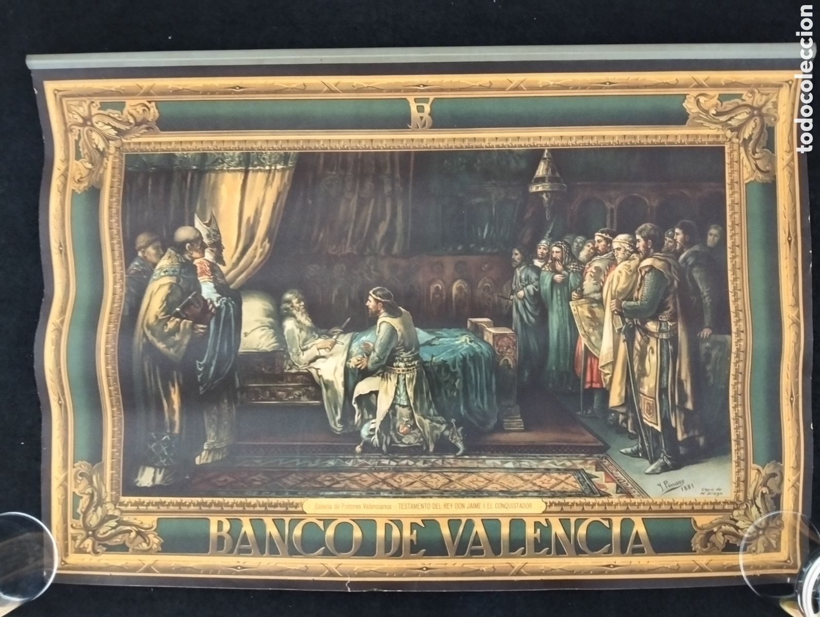 Sammeln von Kalendern: ALMANAQUE DE PARED - BANCO DE VALENCIA - GALERIA DE PINTORES VALENCIANOS - 1947 - ILUSTRADO PINAZO