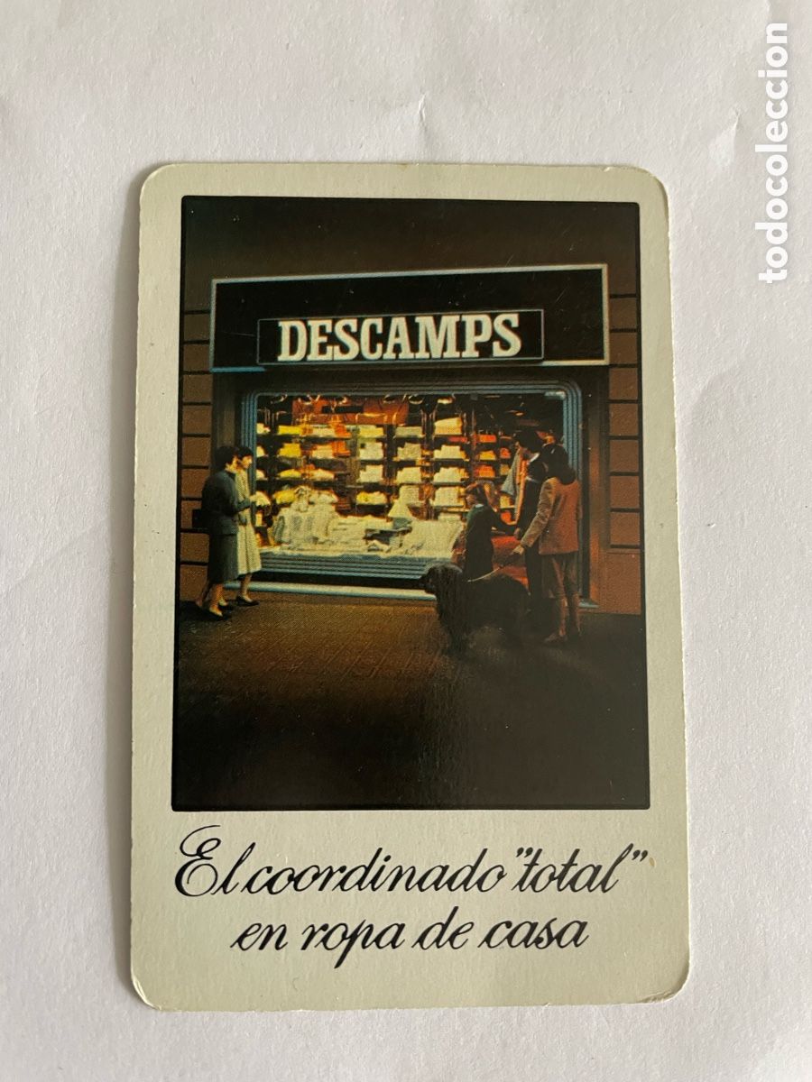 Coleccionismo Calendarios: Calendario Fournier 1984, Descamps