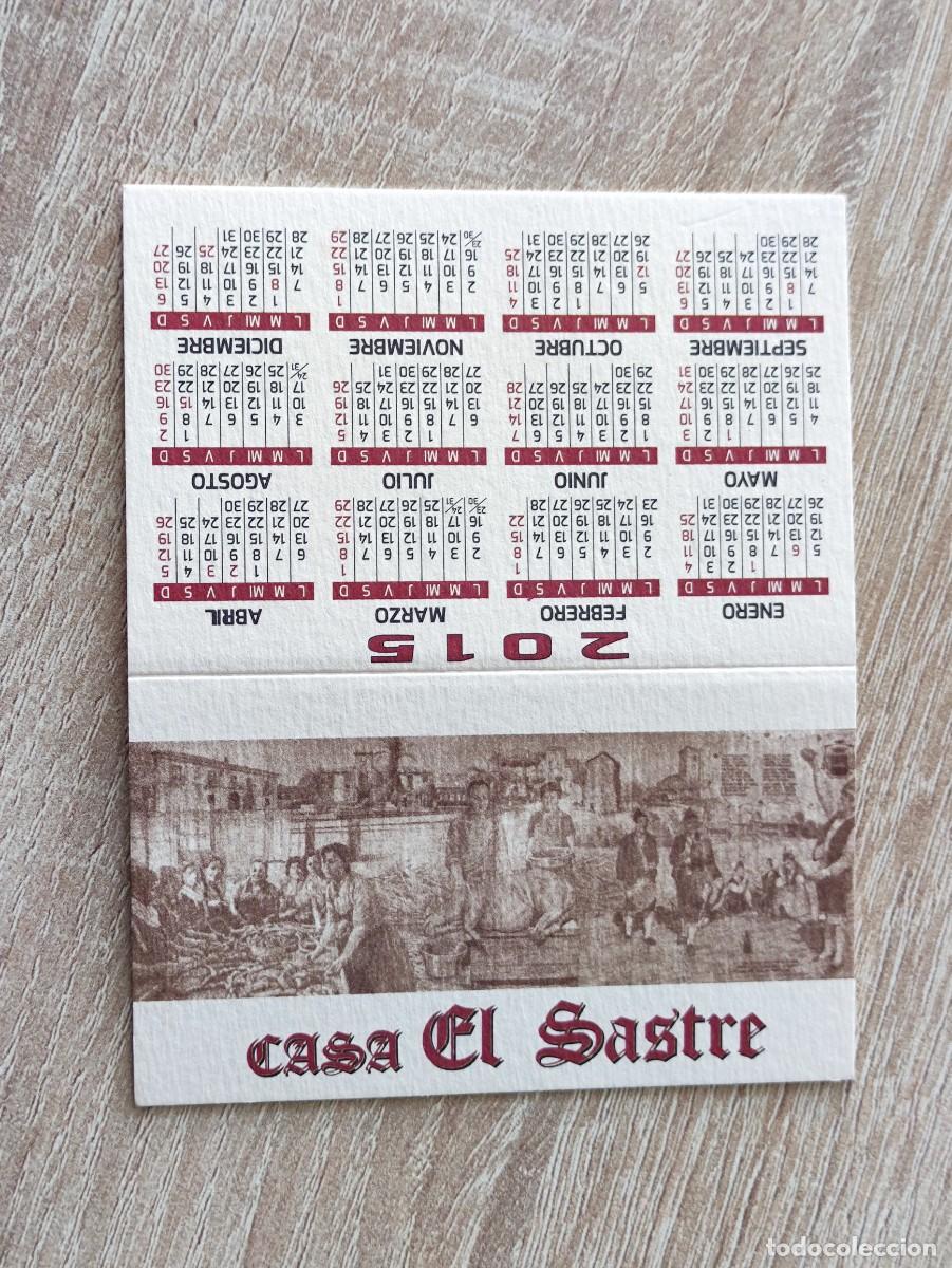 Collectionnisme Calendriers: CALENDARIO DE BOLSILLO 2015 - CASA EL SASTRE / NORE&Ntilde;A ASTURIAS