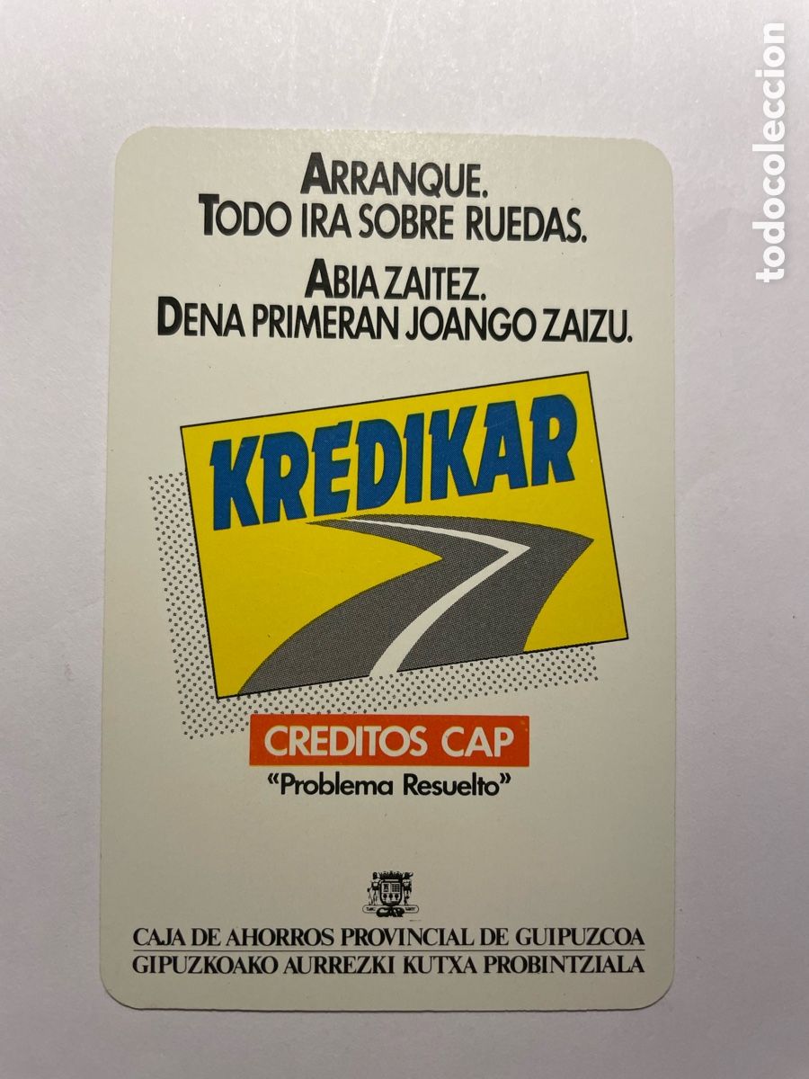 Coleccionismo calendarios: Calendario Fournier 1984, Caja Ahorros Provincial de Guip&uacute;zcoa