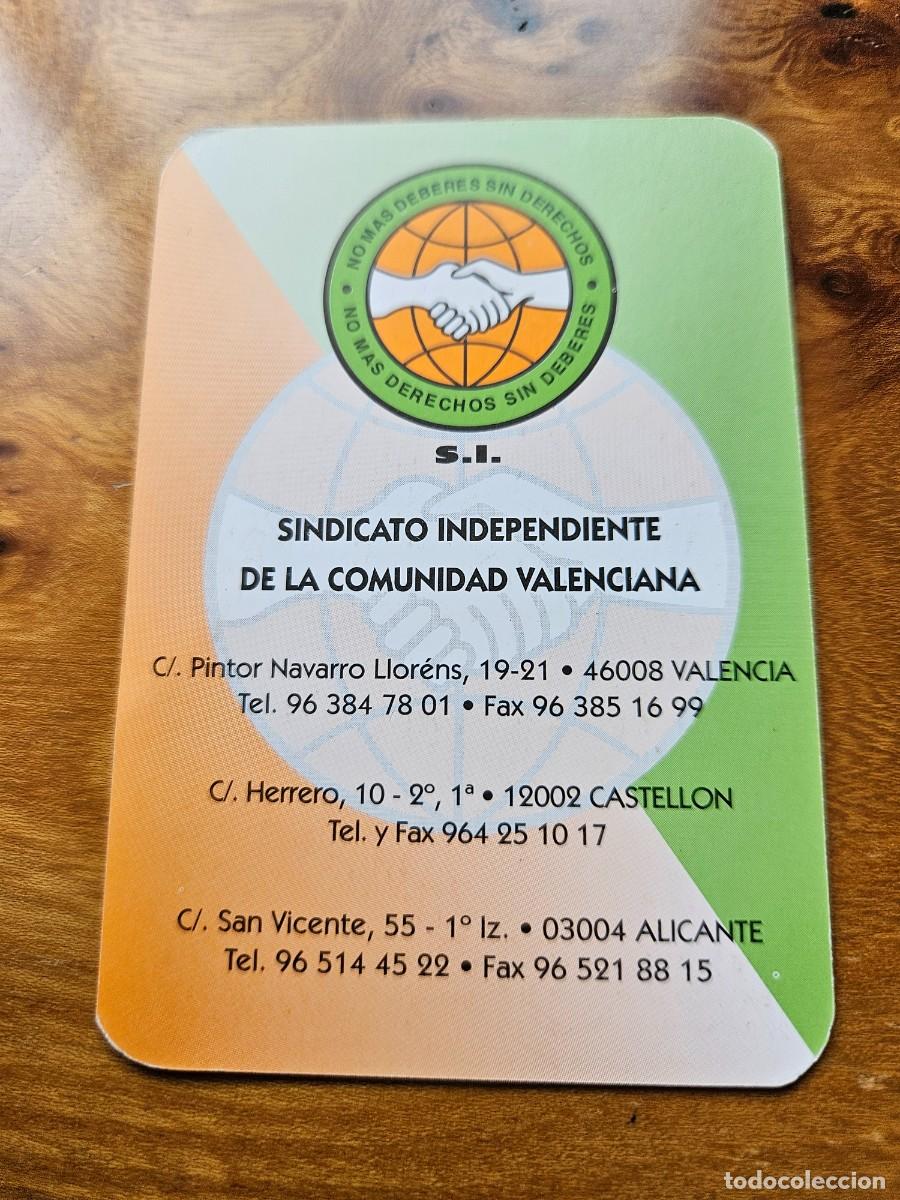 Colecionismo Calend&aacute;rios: CALENDARIO SINDICATO INDEPENDIENTE VALENCIA 2007