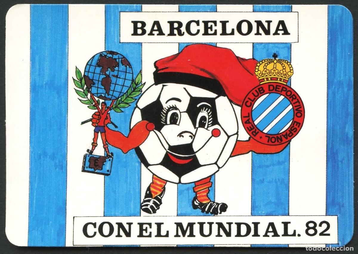 Coleccionismo calendarios: CALENDARIO DE BOLSILLO, R. C. D. ESPA&Ntilde;OL, MUNDIAL 82, 1982