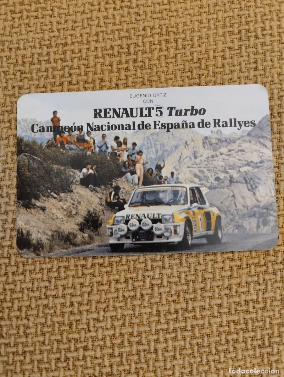 Coleccionismo Calendarios: Calendario Fournier Renault 5 Turbo 1984