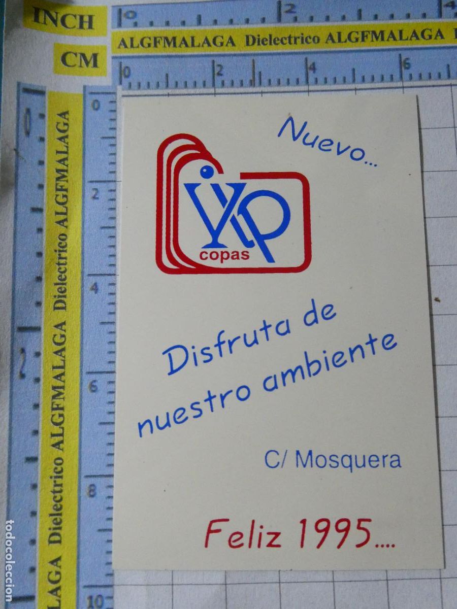 Collezionismo Calendari: CALENDARIO DE BOLSILLO A&Ntilde;O 1995. VIP COPAS PUB DISCOTECA. 64