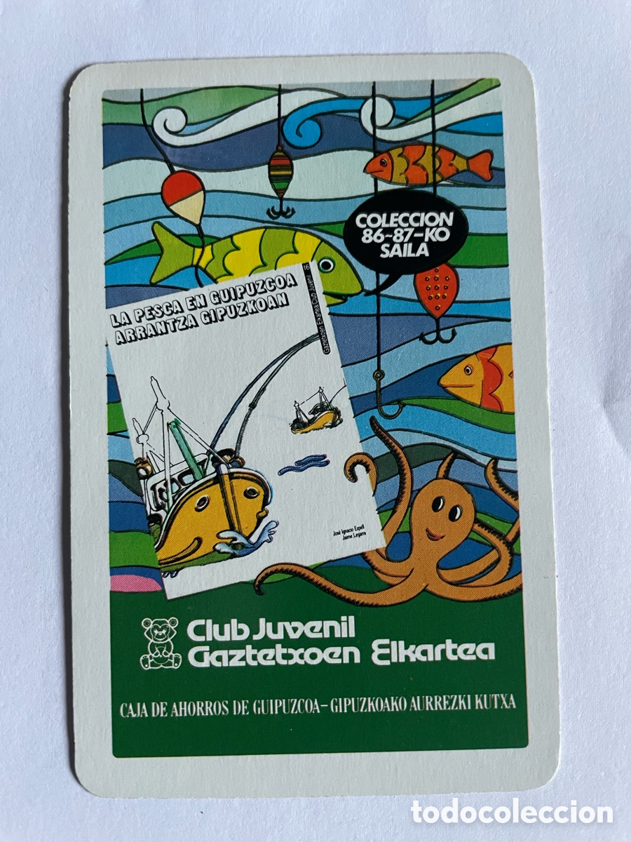Coleccionismo Calendarios: Calendario Fournier 1987, Club Juvenil