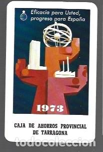 Colecionismo Calend&aacute;rios: CALENDARIO DE H FOURNIER DE CAJA DE AHORROS PROVINCIAL DE TARRAGONA A&Ntilde;O 1973
