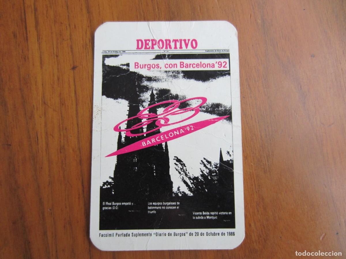 Collectables Calendars: CALENDARIO NO FOURNIER-DIARIO DE BURGOS-DEL 1987 VER FOTOS