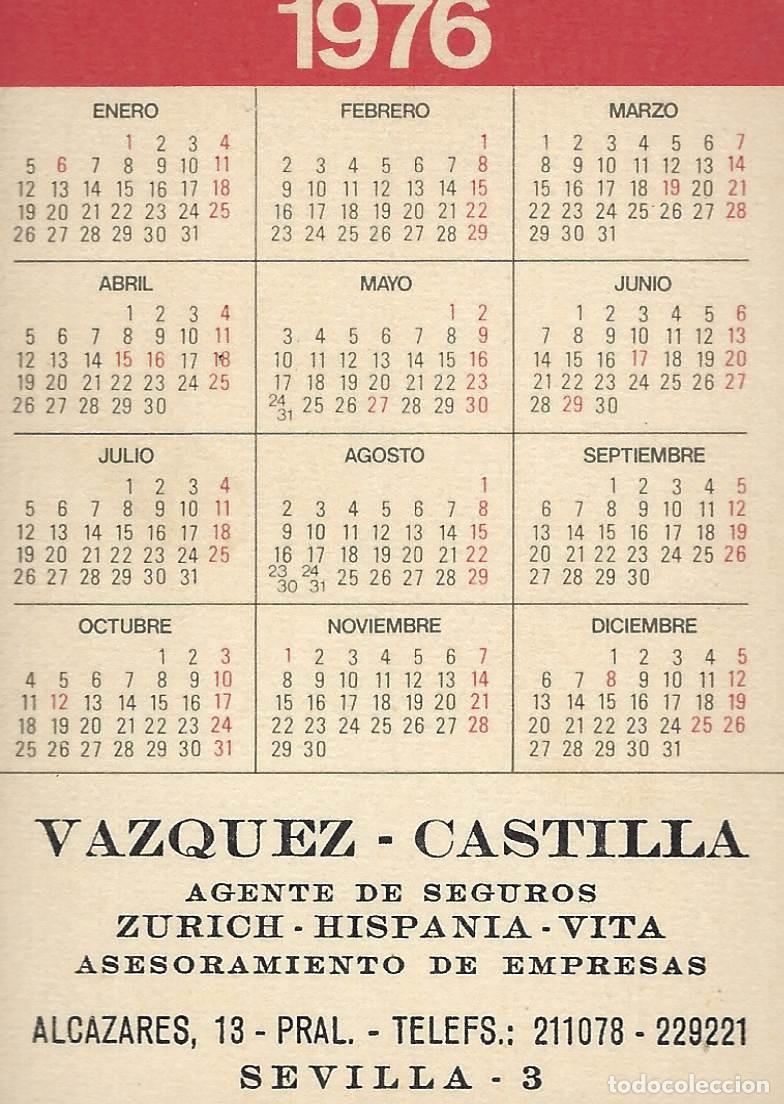 Coleccionismo calendarios: C476 CALENDARIO BOLSILLO-1976 - Foto 2