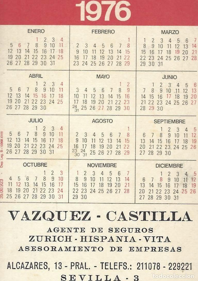 Coleccionismo calendarios: C477 CALENDARIO BOLSILLO-1976 - Foto 2