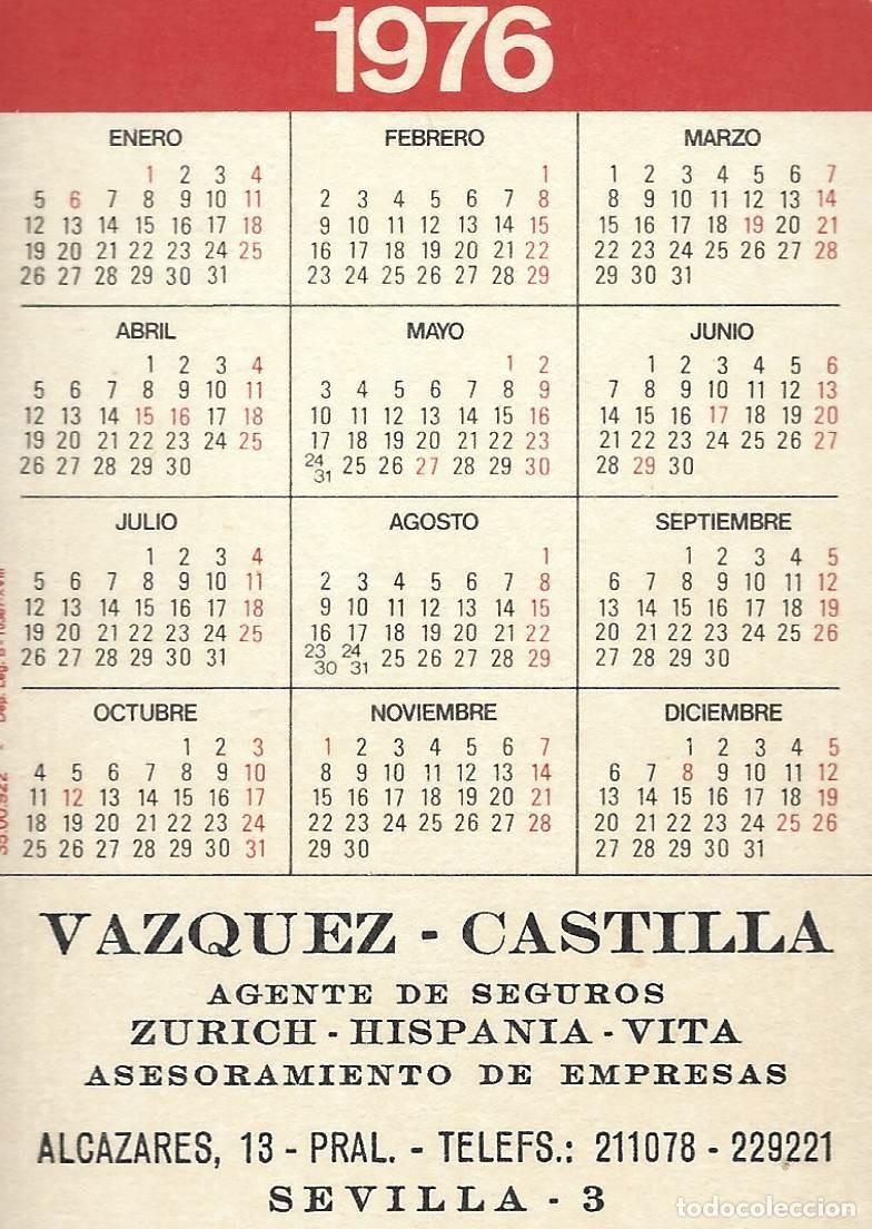 Coleccionismo calendarios: C478 CALENDARIO BOLSILLO-1976 - Foto 2