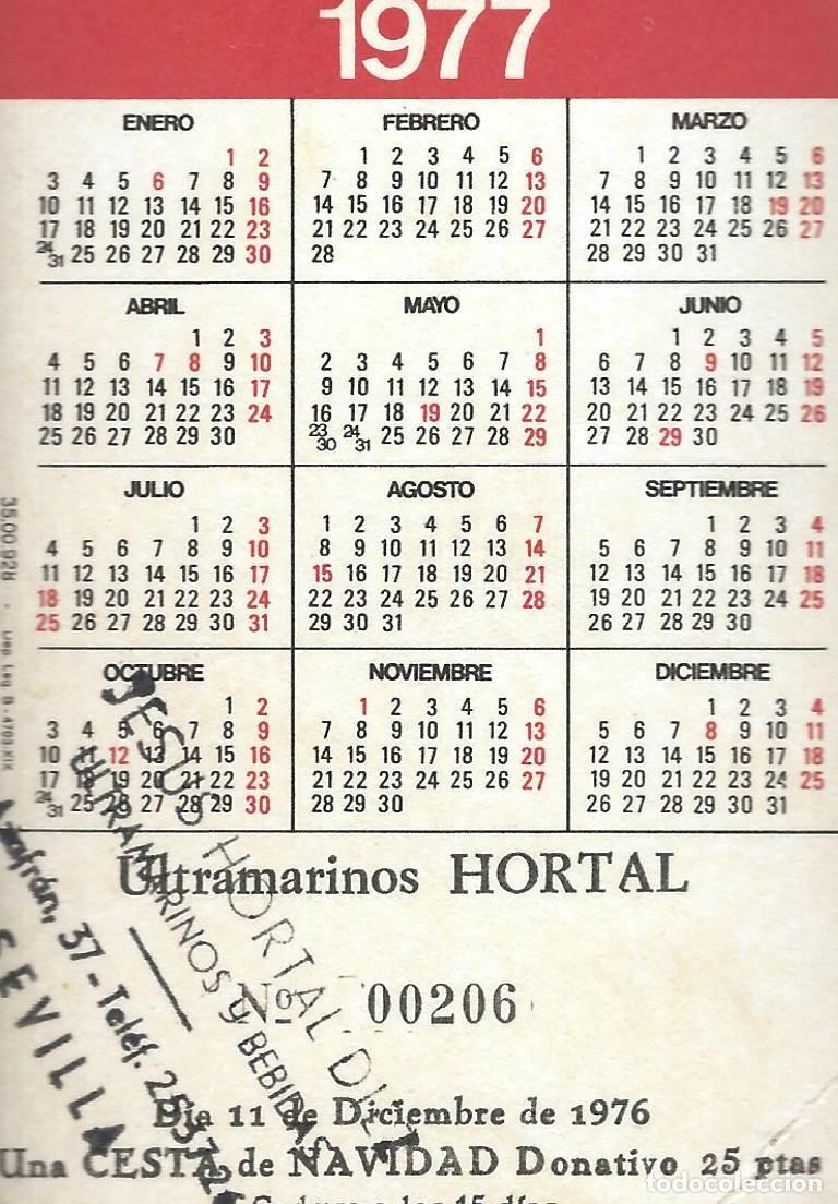 Coleccionismo calendarios: C479 CALENDARIO BOLSILLO-1977 - Foto 2