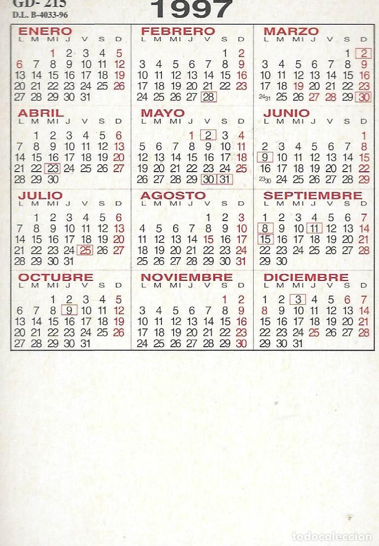 Coleccionismo calendarios: C536 CALENDARIO BOLSILLO-1997 - Foto 2