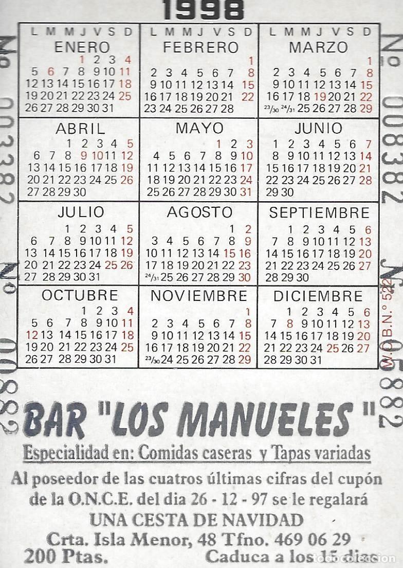 Coleccionismo calendarios: C542 CALENDARIO BOLSILLO-1998 - Foto 2