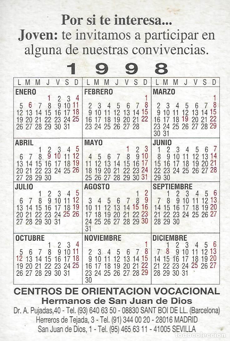 Coleccionismo calendarios: C544 CALENDARIO BOLSILLO-1998 - Foto 2