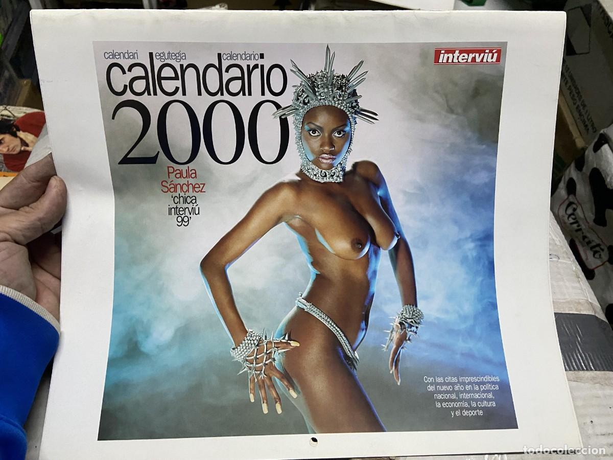 Coleccionismo calendarios: CALENDARIO INTERVIU A&Ntilde;O 2000 PAULA SANCHEZ NUEVO SIN USO