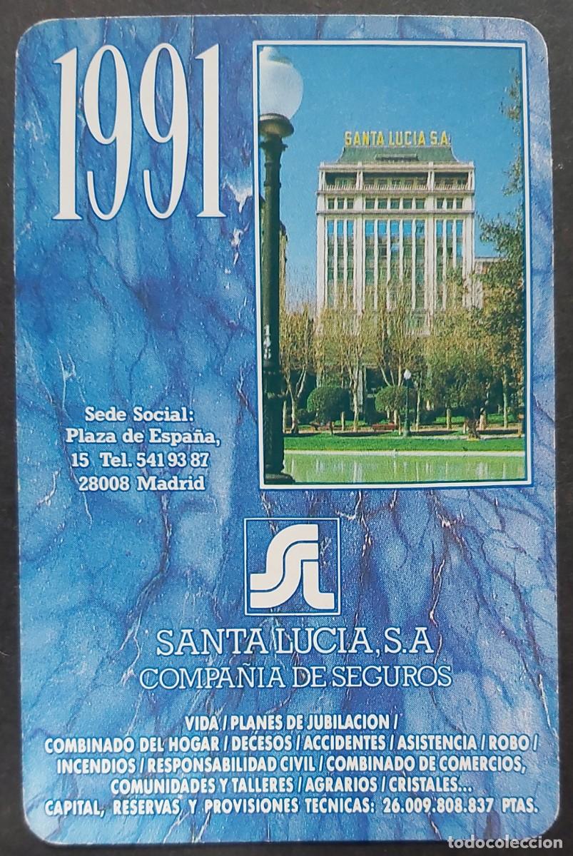 Colecionismo Calend&aacute;rios: Calendario Fournier - SANTA LUCIA - A&Ntilde;O - 1991 - NUEVO - El de la imagen