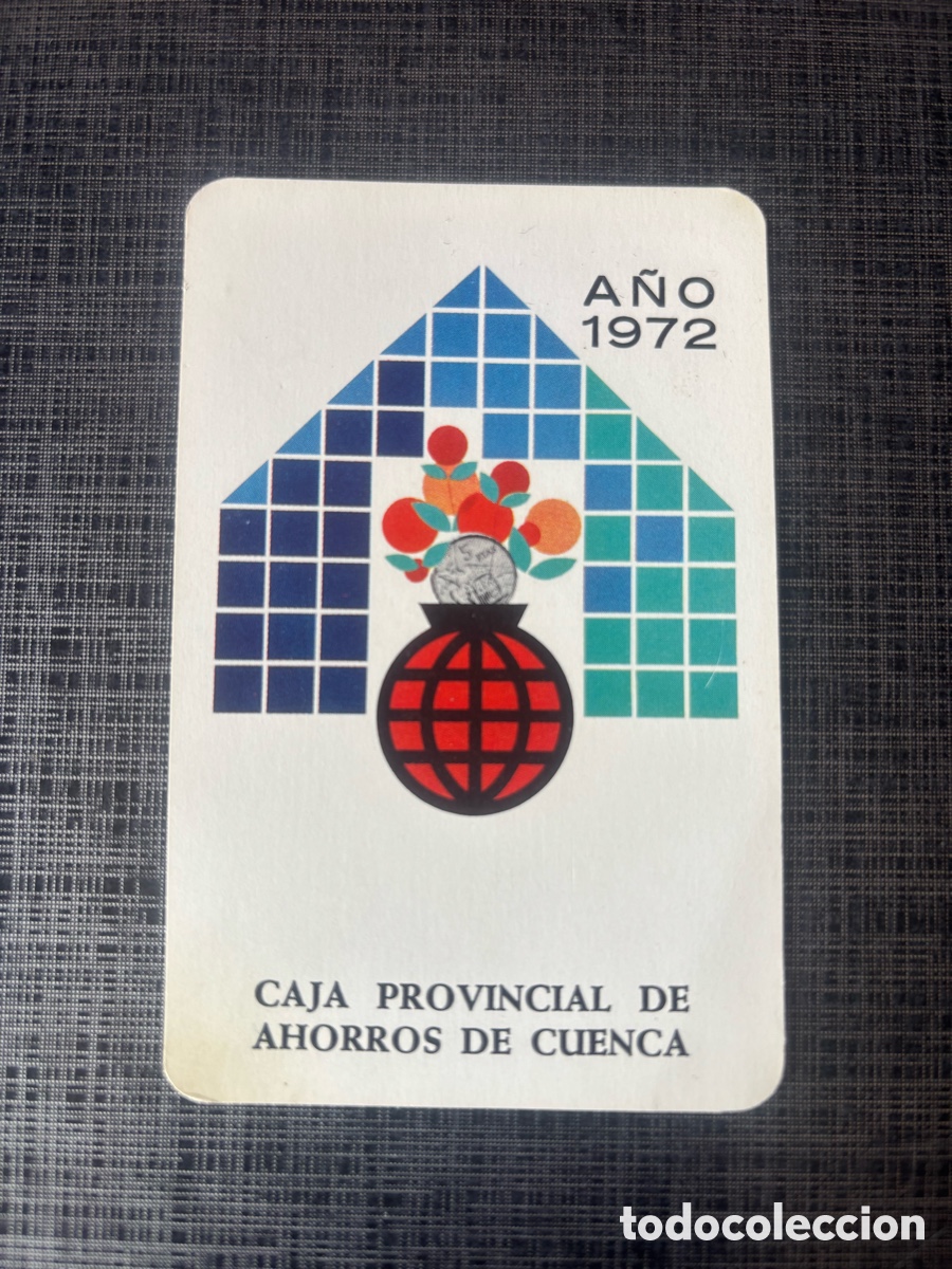 Coleccionismo calendarios: Calendario - almanaque Fournier 1972 Caja provincial de ahorros de Cuenca.