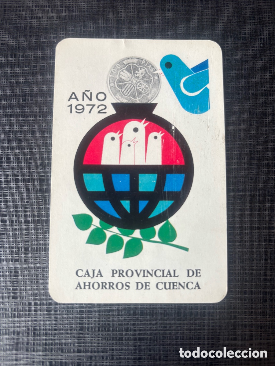 Coleccionismo calendarios: Calendario - almanaque Fournier 1972 Caja provincial de ahorros de Cuenca.