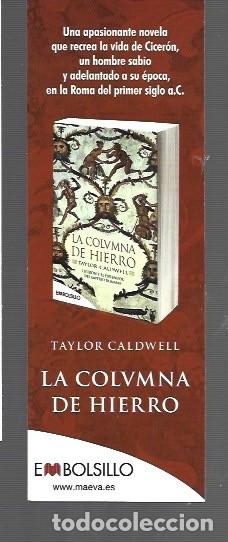 Coleccionismo Calendarios: MARCAP&Aacute;GINAS EDICI&Oacute;N DE EM BOLSILLO LA COLVMNA DE HIERRO