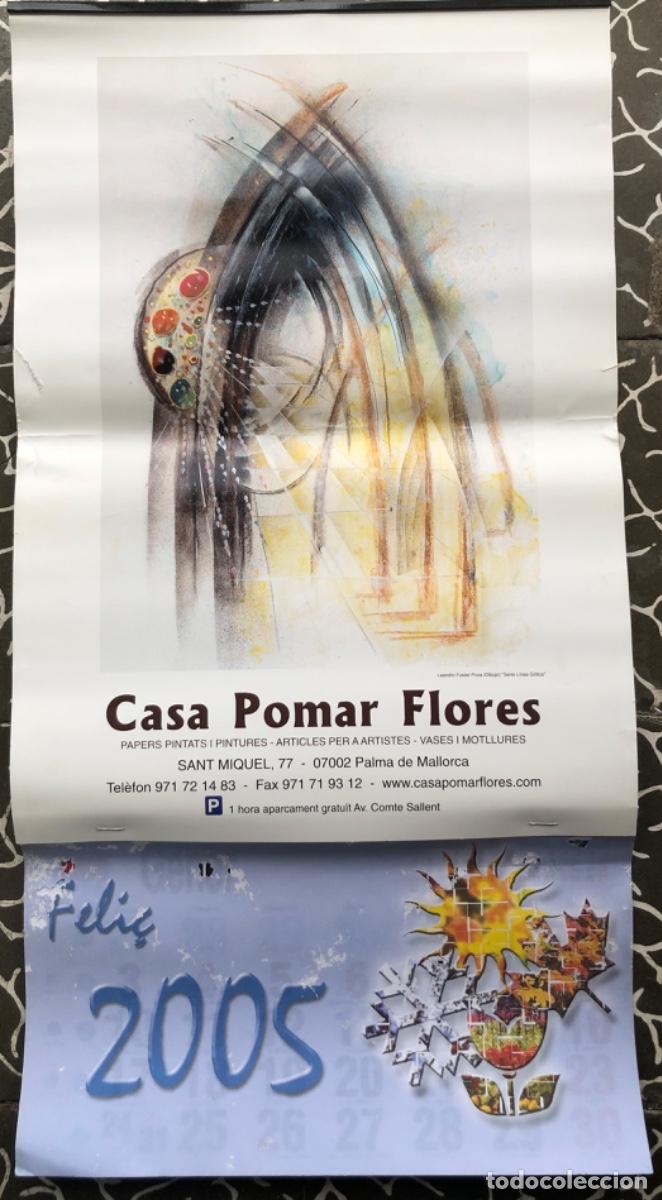 Coleccionismo Calendarios: Calendario CASA POMAR FLORES - 2005 - Autor: LEANDRO FUSTER POZA, Serie: L&iacute;nia g&oacute;tica - Palma (MCA)