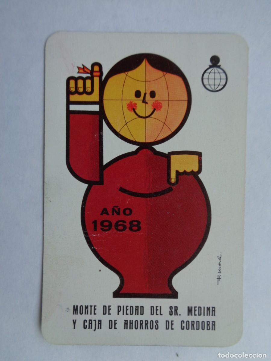 Coleccionismo Calendarios: CALENDARIO DE BOLSILLO FOURNIER DE 1968: MONTE DE PIEDAD DEL SR. MEDINA Y CAJA DE AHORROS DE CORDOBA