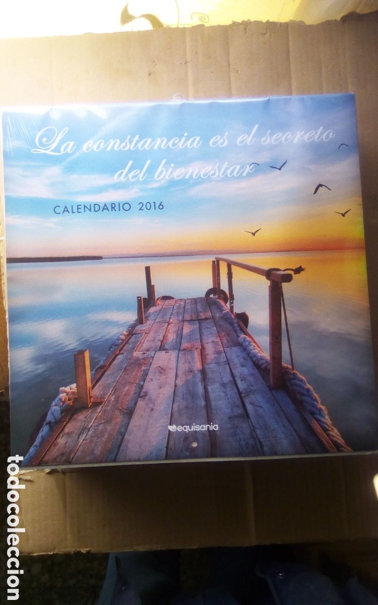 Coleccionismo calendarios: Almanaque calendario 2016. La constancia es el secreto del bienestar. Equisania - C&iacute;rculo Lectores