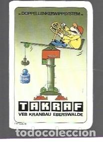 Coleccionismo Calendarios: CALENDARIO DEL A&Ntilde;O 1989 PUBLICIDAD DE TAKRAF VAB KRANBAU EBERSWALDE EXTRANJERO