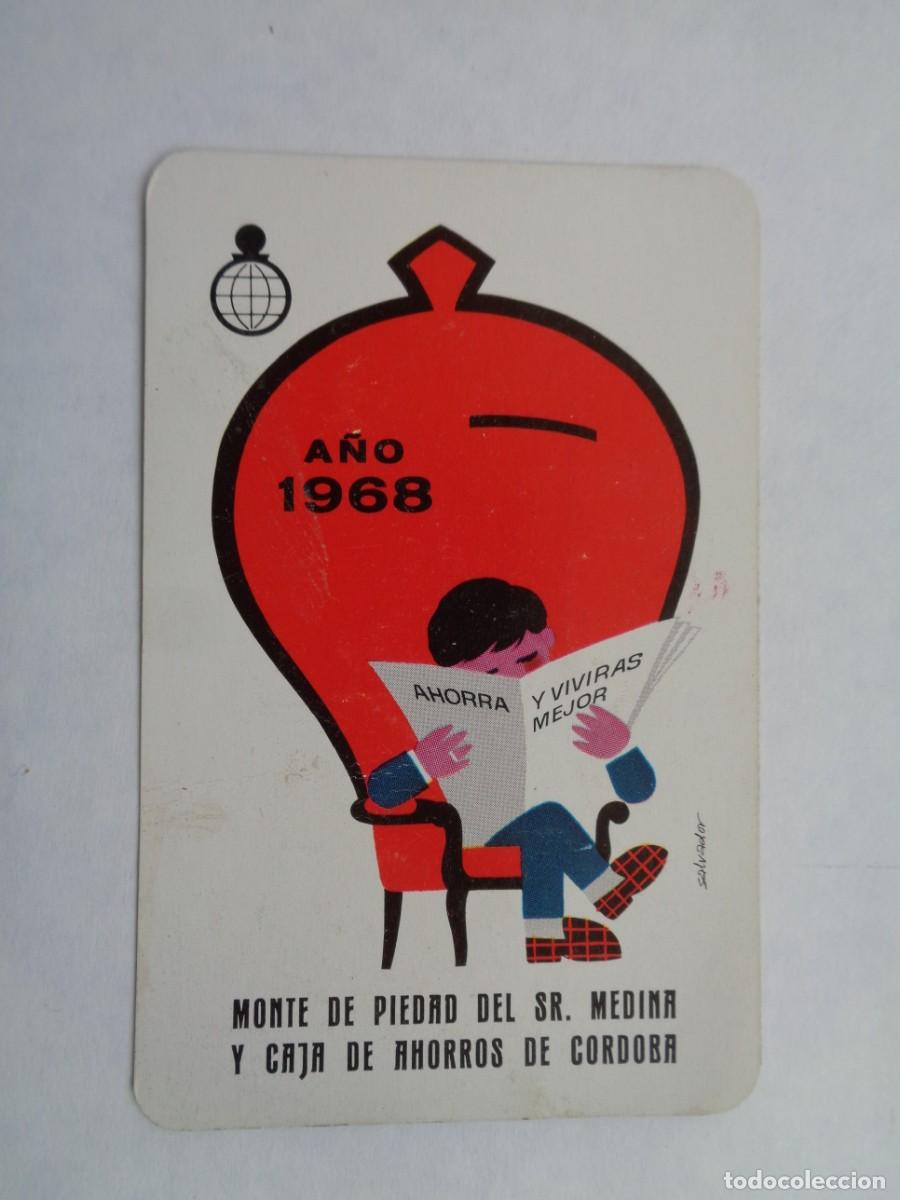 Coleccionismo Calendarios: CALENDARIO DE BOLSILLO FOURNIER DE 1968: MONTE DE PIEDAD DEL SR. MEDINA Y CAJA DE AHORROS DE CORDOBA