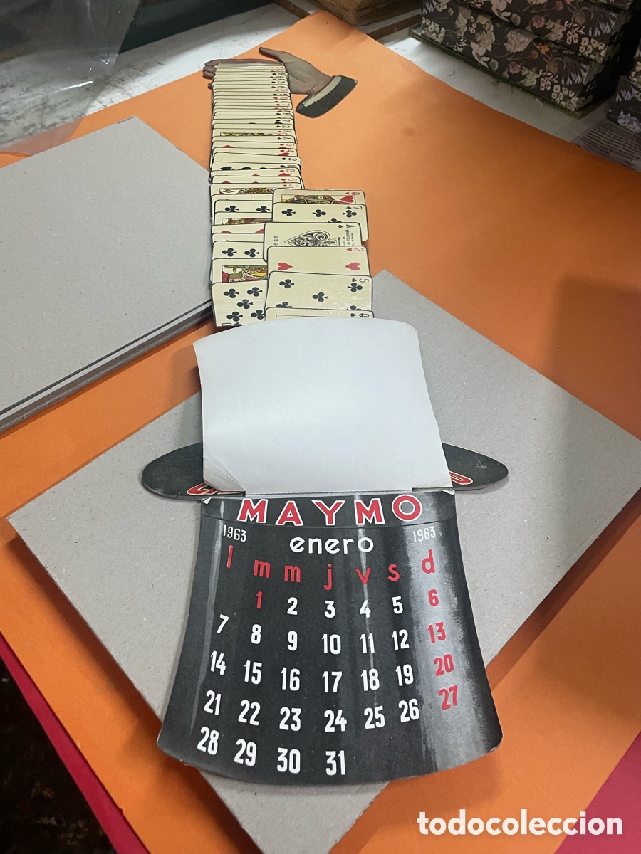 Coleccionismo calendarios: Calendario M&aacute;gico MAYMO 1963 - Foto 2