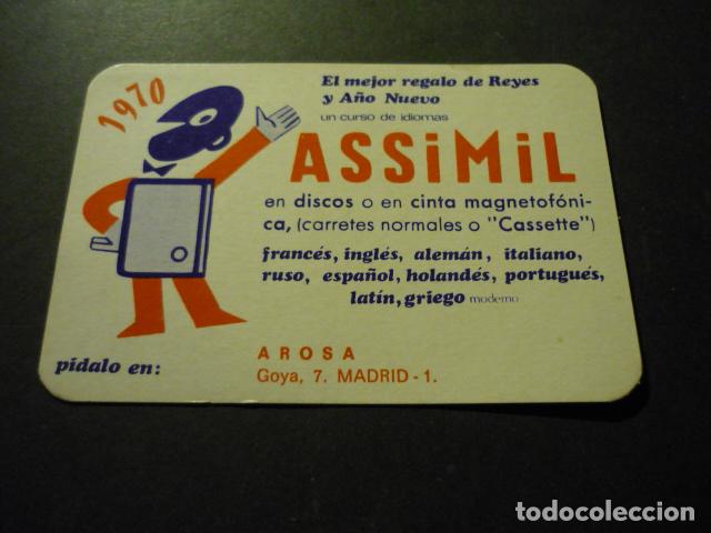 Coleccionismo calendarios: CALENDARIO DE BOLSILLO IDIOMAS ASSIMIL 1970 - Foto 1