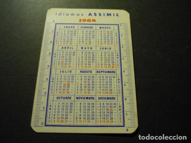 Coleccionismo calendarios: CALENDARIO DE BOLSILLO IDIOMAS ASSIMIL 1968 - Foto 2