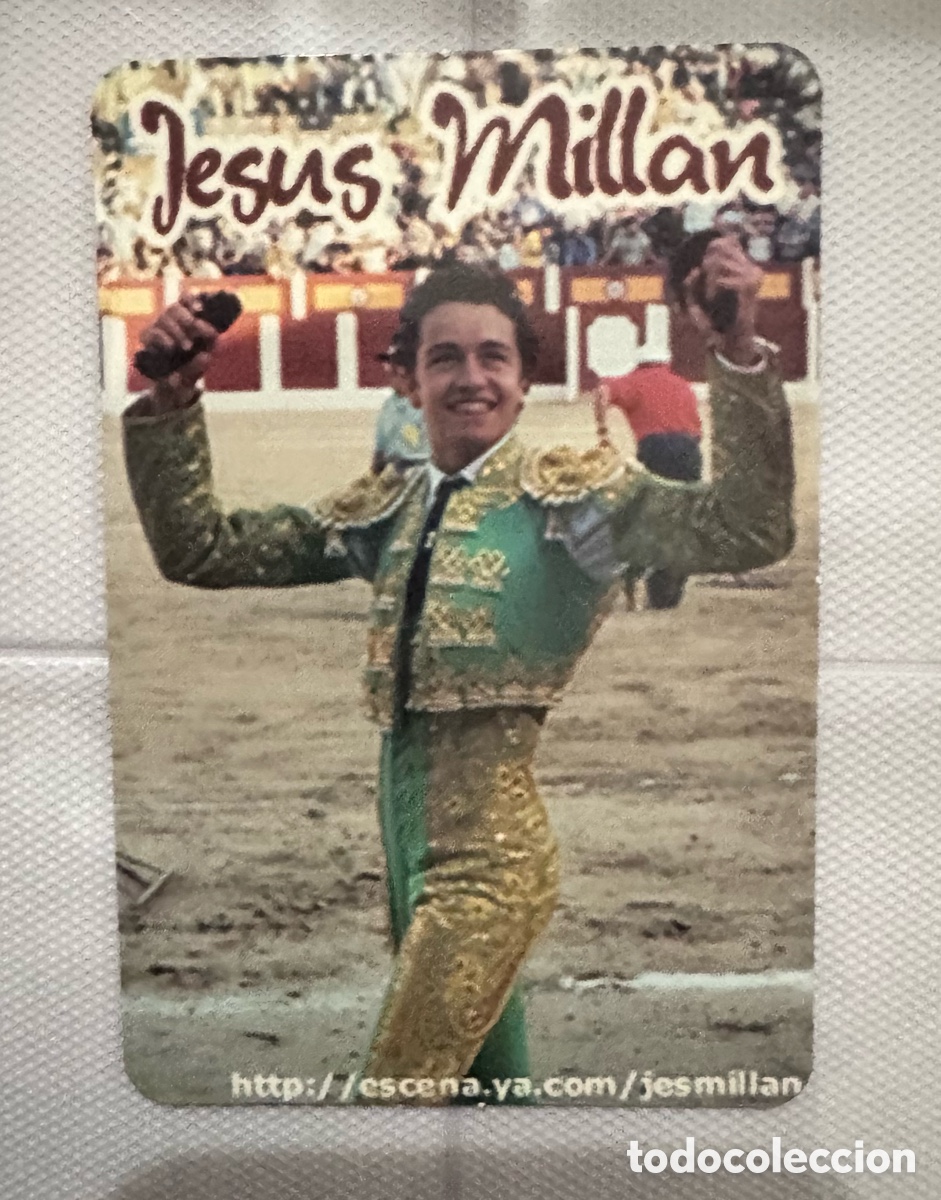 Coleccionismo Calendarios: Calendario taurino , torero, Jesus Millan, 2001, con publicidad