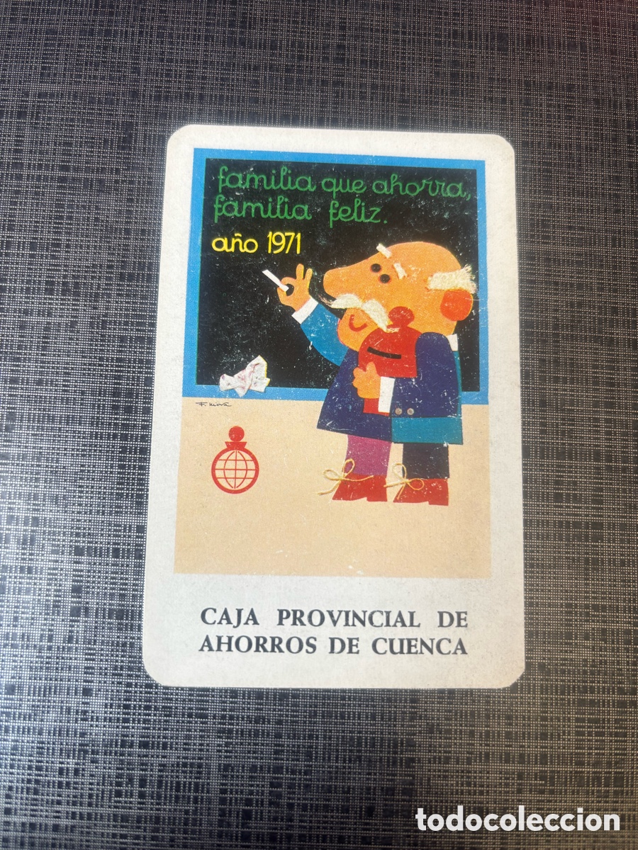 Coleccionismo calendarios: Calendario - almanaque Fournier 1971 Caja provincial de ahorros de Cuenca.