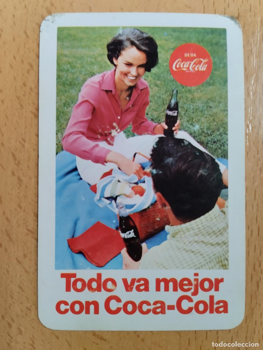 Coleccionismo calendarios: Calendario de bolsillo Coca-Cola, todo va mejor, Heraclio Fournier, a&ntilde;o 1969.