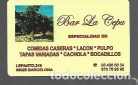 Coleccionismo Calendarios: CALENDARIO DEL A&Ntilde;O 2022 PUBLICIDAD DE BAR LA CEPA BARCELONA