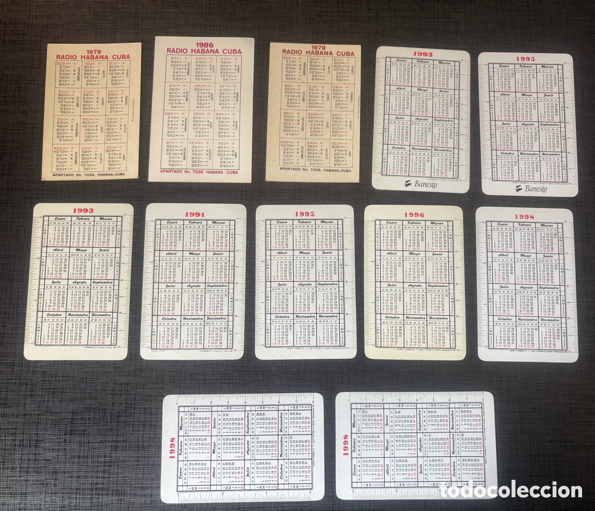 Coleccionismo calendarios: Lote 12 calendarios/ almanaques variados. - Foto 2