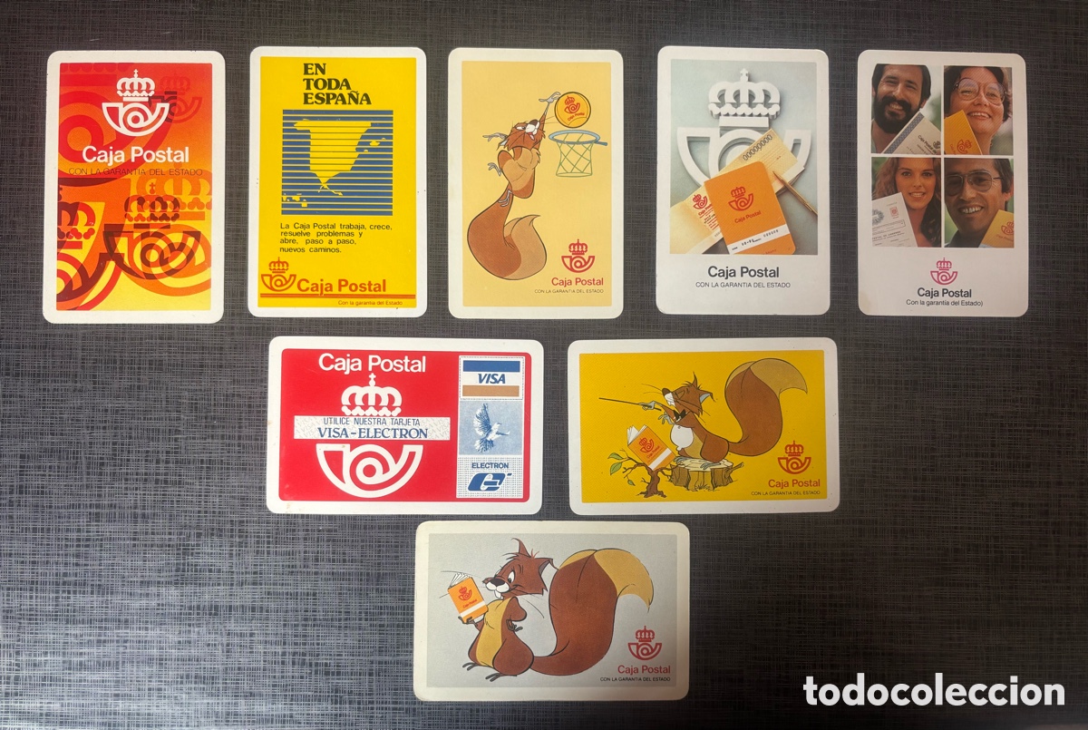 Coleccionismo calendarios: Lote 8 calendarios / almanaques Caja Postal diferentes