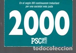 Coleccionismo Calendarios: CALENDARIO DE BOLSILLO DE PSC .DEL A&Ntilde;O 2000
