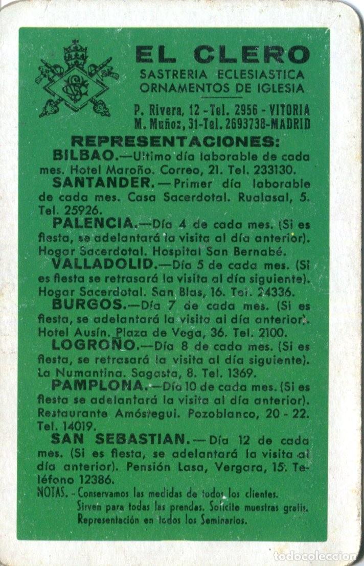 Sammeln von Kalendern: CALENDARIO FOURNIER. EL CLERO. 1964