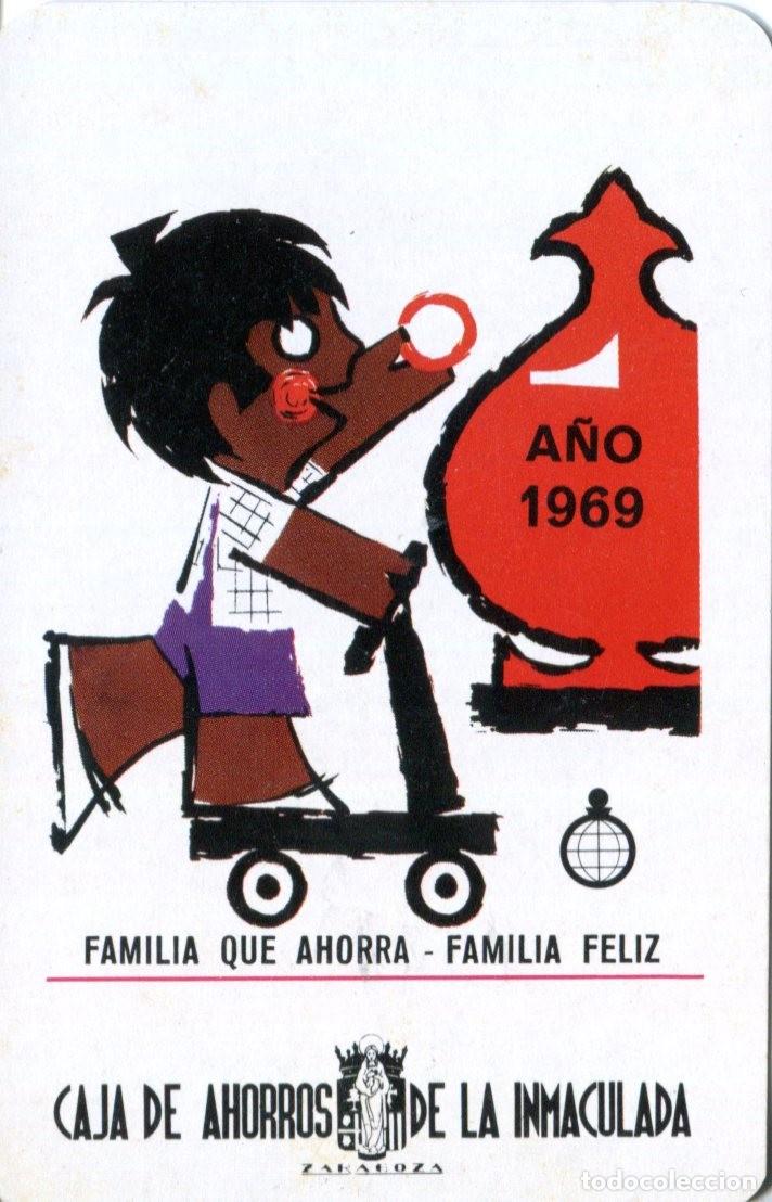 Coleccionismo calendarios: CALENDARIO FOURNIER. A&Ntilde;O 1969. CAJA DE AHORROS DE LA INMACULADA. ZARAGOZA.