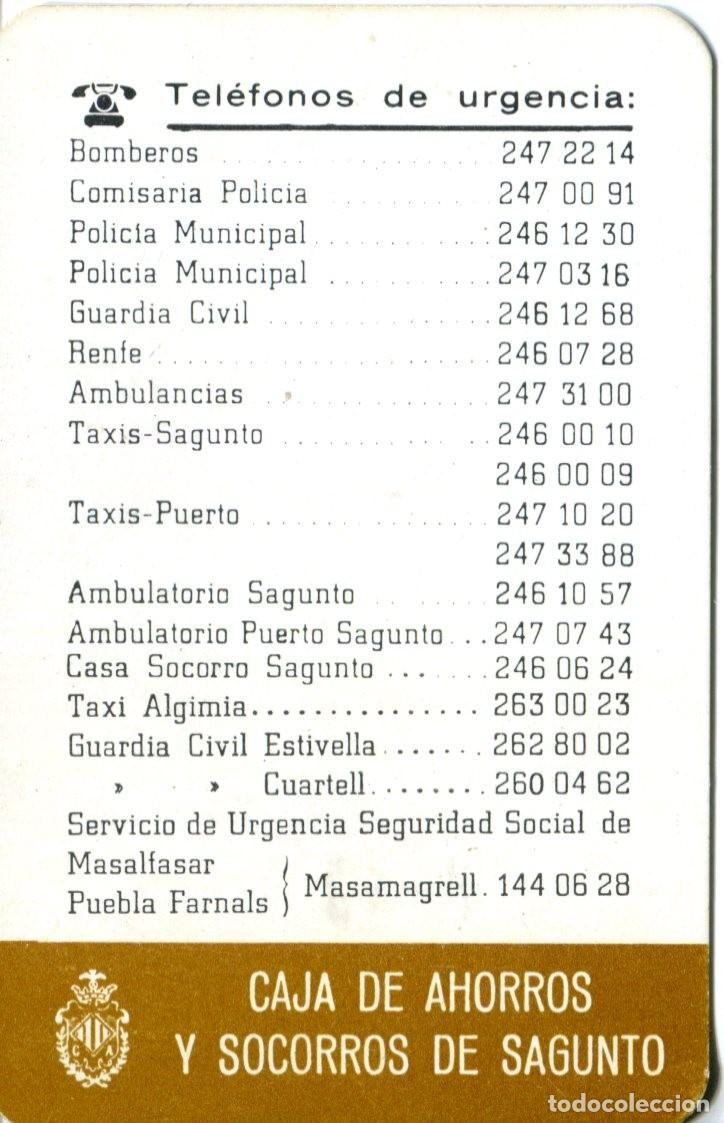 Coleccionismo calendarios: CALENDARIO CAJA DE AHORROS Y SOCORROS DE SAGUNTO A&Ntilde;O 1982