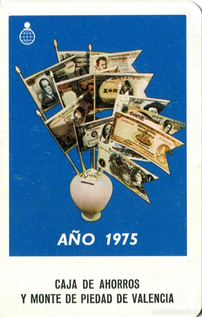 Collectionnisme Calendriers: CALENDARIO FOURNIER. CAJA DE AHORROS Y MONTE DE PIEDAD DE VALENCIA. A&Ntilde;O 1975